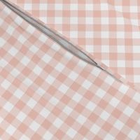 Tiny Buffalo Check Plaid Blush Pink