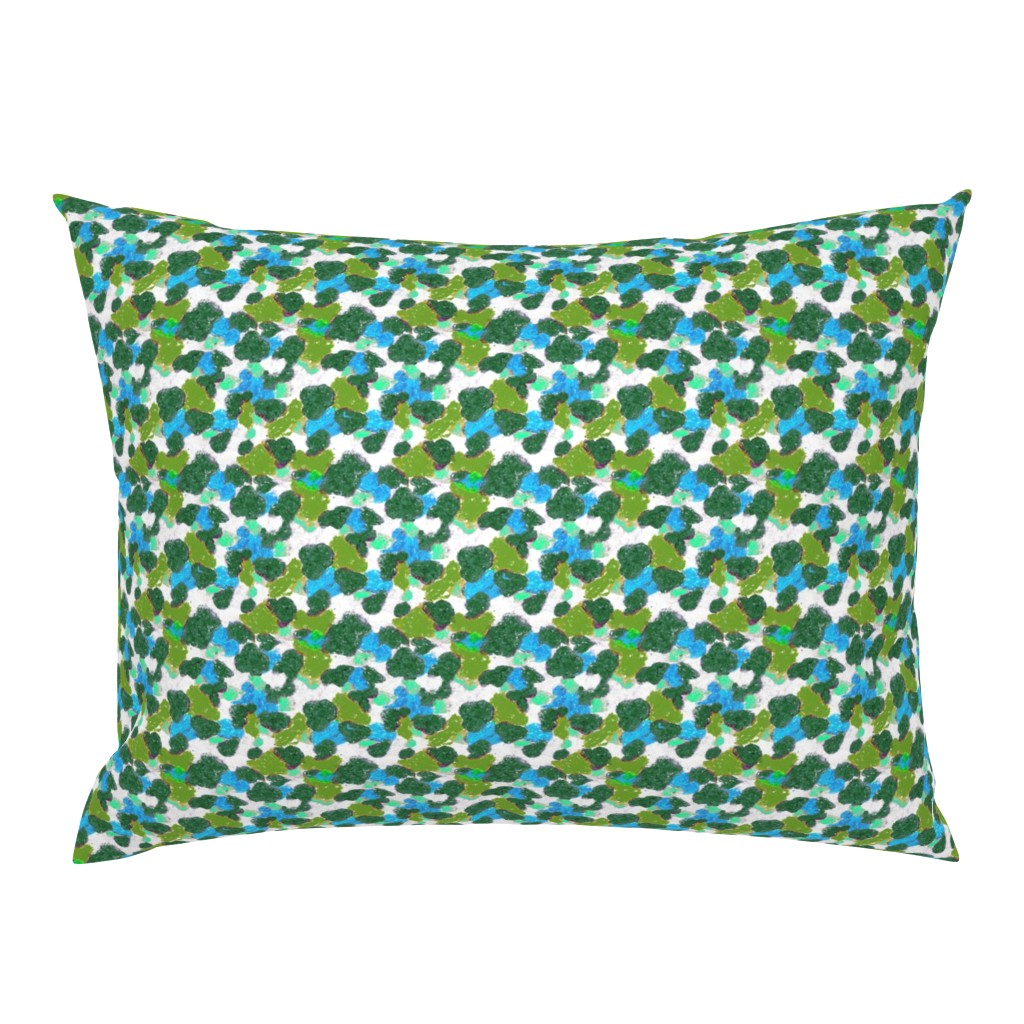 Camouflage pattern green - cyan