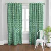 Camouflage pattern green - cyan