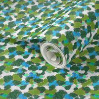 Camouflage pattern green - cyan