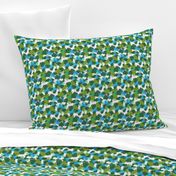 Camouflage pattern green - cyan