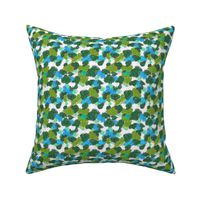 Camouflage pattern green - cyan