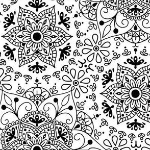 Mandala_White and Black