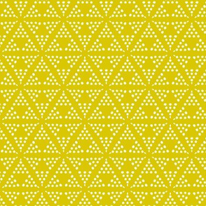 Retreat - Modern Geometric Dot Yellow