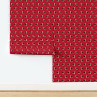 yorkie fabric yorkshire terrier dog fabrics - red