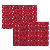 boston terrier fabric dog fabrics - red