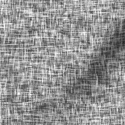 Dark gray + bright white linen weave, LARGE by Su_G_©SuSchaefer