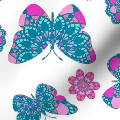 Butterfly Bohemian bright Lace 