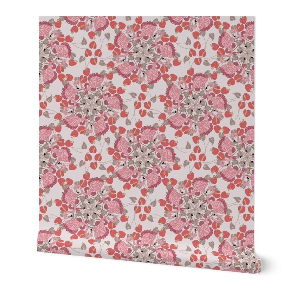 flamingo_mandala_pattern beige