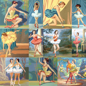 Paint By Number Ballerinas - large