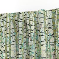 Birch Trees Green - Large