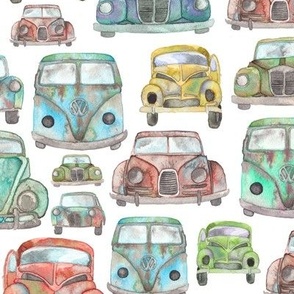 Old Cars Fabric, Wallpaper and Home Decor | Spoonflower