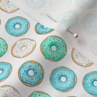 Iced Donuts - Blue 1 inch donuts