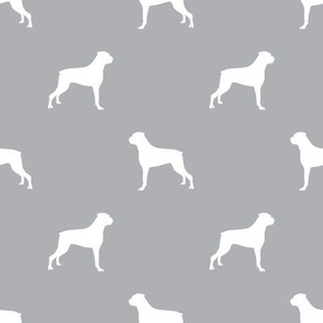 Boxer dog silhouette fabric pattern quarry