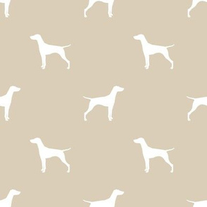 Vizsla dog fabric silhouette sand