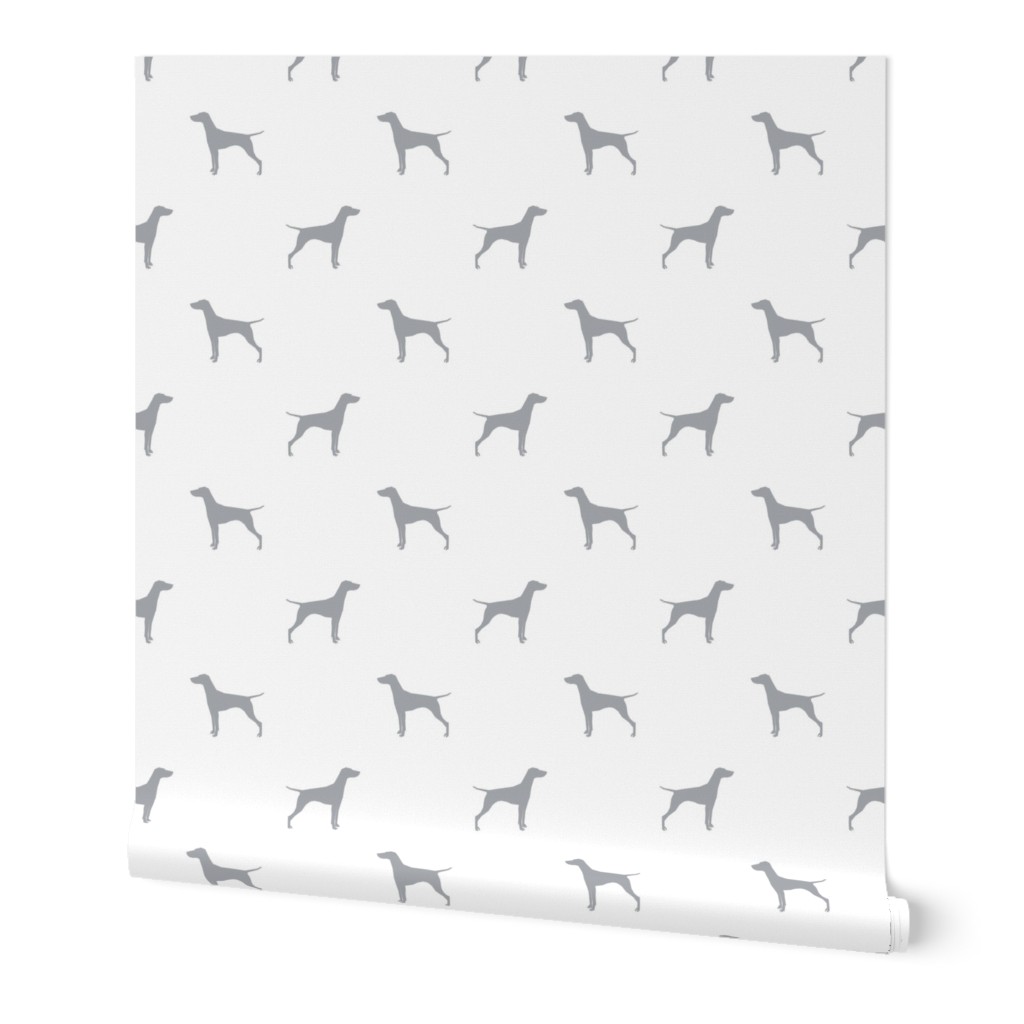 Vizsla dog fabric silhouette white quarry