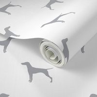 Vizsla dog fabric silhouette white quarry