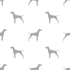 Vizsla dog fabric silhouette white quarry