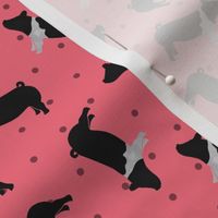 Polka Dot Belted Pig - Pink