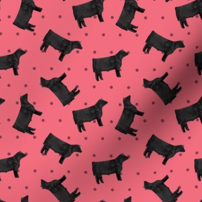 Polka Dot Steer - Pink