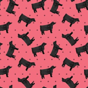 Polka Dot Steer - Pink