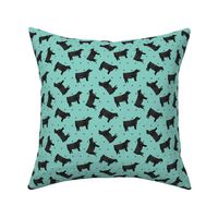 Polka Dot Steer - Teal