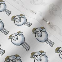 Cartoon ram Aries sign