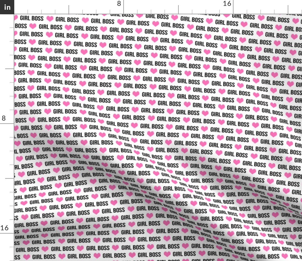 girl boss fabric heart girls design baby girl future female fabric