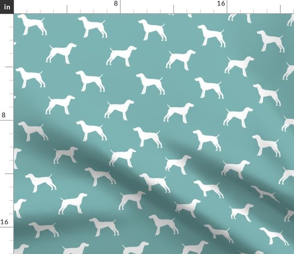 German Shorthair Pointer Dog Silhouette Spoonflower