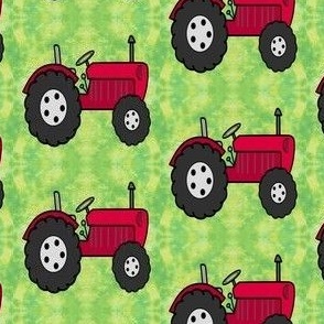 Red Farm Tractor Dyed 