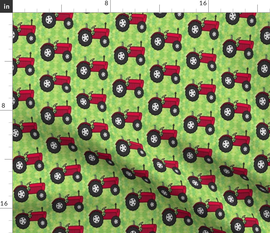 Red Farm Tractor Dyed 