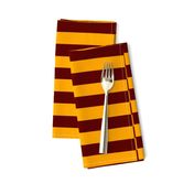 Magic School Lion Wizard Stripes Dark Red and Gold / School Colors / House Colors