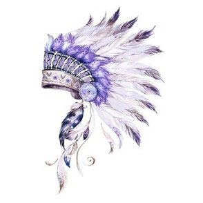 8" Purple Headdress 