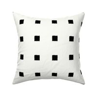 Black on Ivory Squares Rough Stamped edges-ch