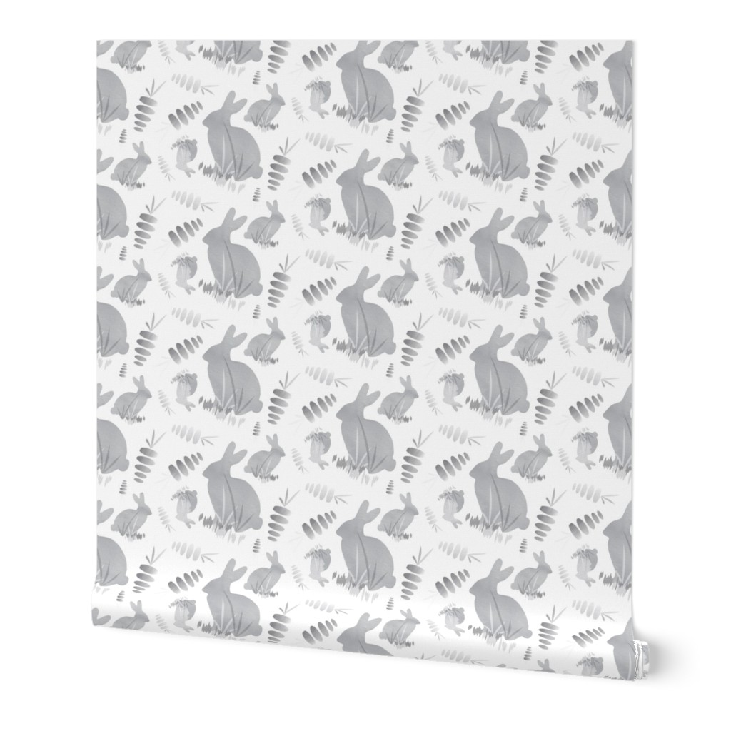 Easter Bunny Rabbit Animal Neutral || Black Gray Grey White Carrot Vegetable _Miss Chiff Designs