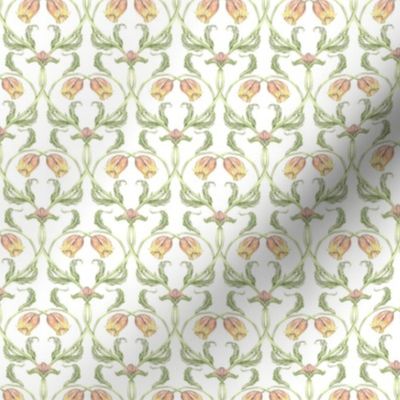 Tulip Trellis Pattern Cream