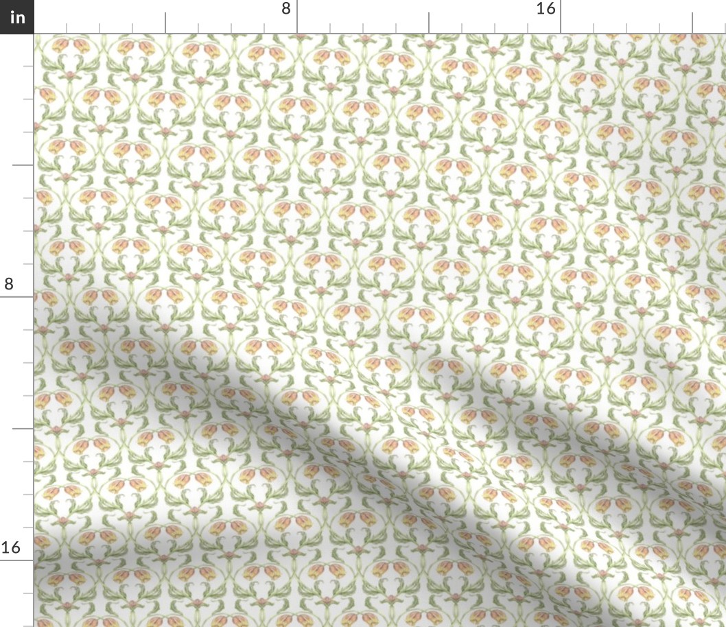 Tulip Trellis Pattern Cream