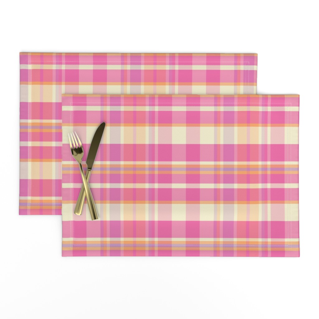 16-15A Plaid Pink Yellow Lilac Orange Easter _ Miss Chiff Designs
