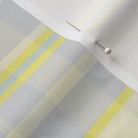 17-07L Pastel Plaid Lemon Yellow || Silver Gray Grey Aqua  Blue Easter Traditional Classic Spring _ Miss Chiff Designs 