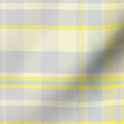 17-07L Pastel Plaid Lemon Yellow || Silver Gray Grey Aqua  Blue Easter Traditional Classic Spring _ Miss Chiff Designs 