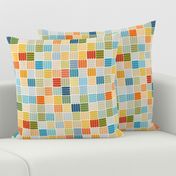 basket weave abstract -multi