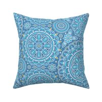 large Blue Mandalas