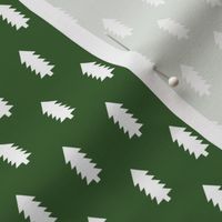 christmas trees fabric, dog coordinate collection - dark green