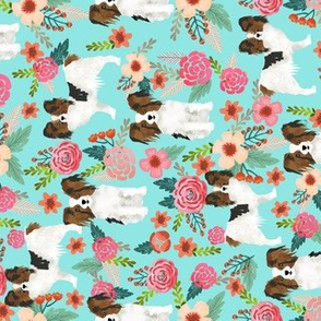 papillon fabric florals and dogs fabric railroad