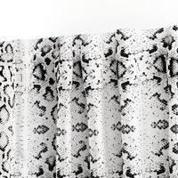 Snake skin texture. Seamless pattern black on white background. 4