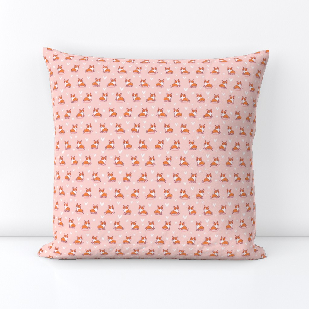 Cute corgi pink pattern