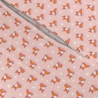 Cute corgi pink pattern