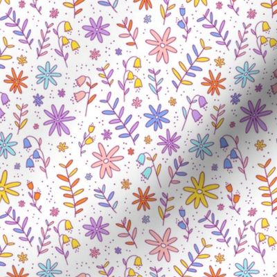 Colorful flowers pattern