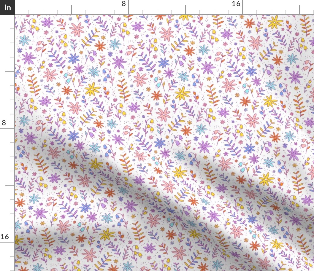 Colorful flowers pattern