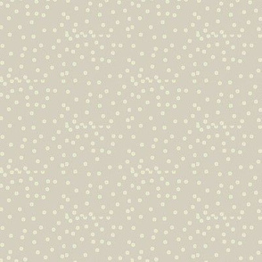 Silver Dots on Dove Grey